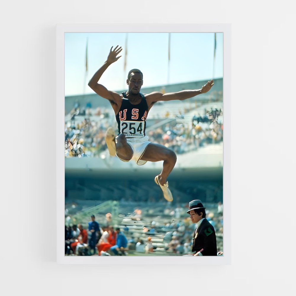 Poster L'Exploits Olympiques – affiche Athlétisme (vue 3)